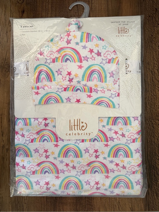 Little Celebrity Other - Little Celebrity Rainbow 2 Piece Swaddle Set. NWT.